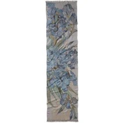 The Met Store Van Gogh Irises Wool-Blend Shawl