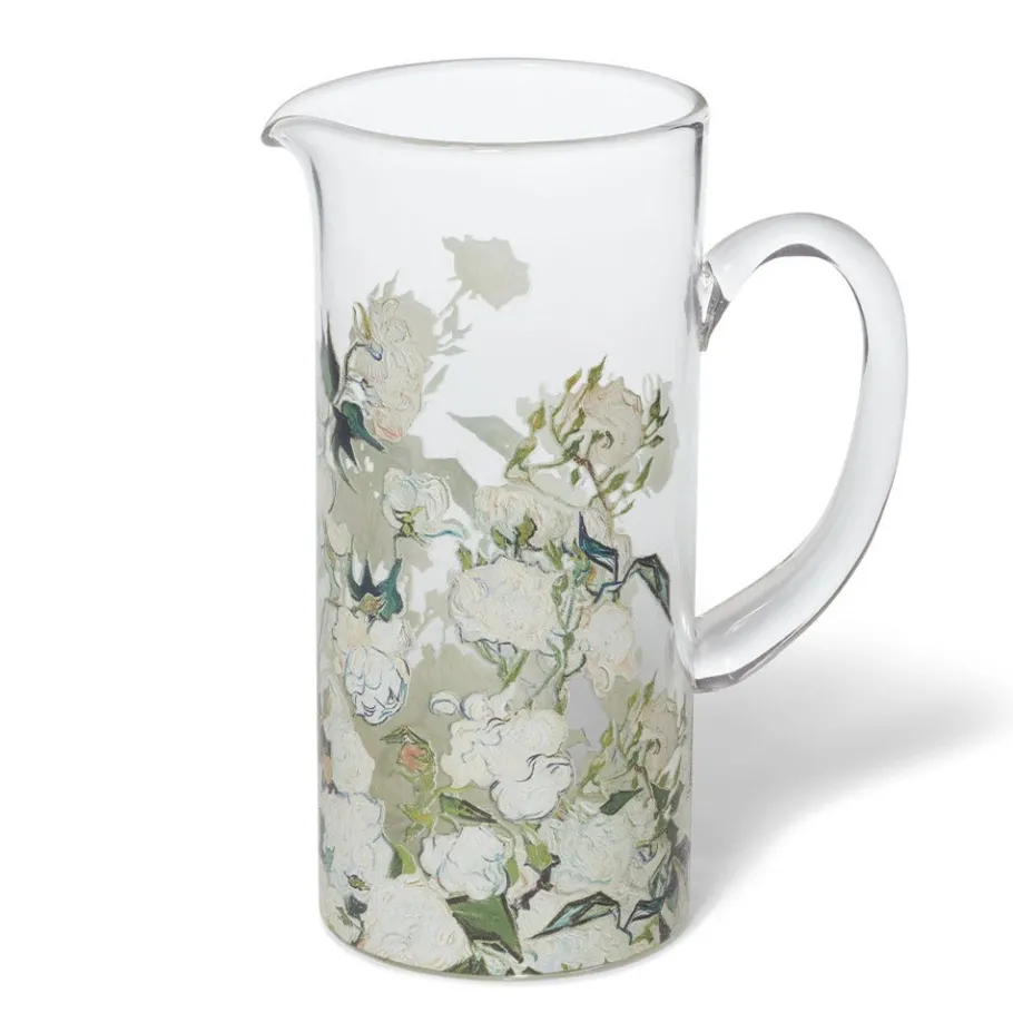 The Met Store Van Gogh Roses Glass Pitcher