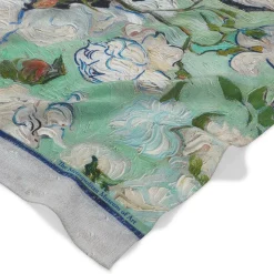 The Met Store Van Gogh Roses Oblong Silk Scarf