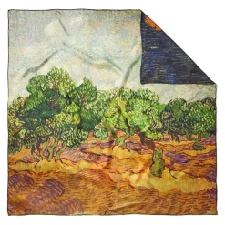 The Met Store Van Gogh Stylized Nature Double-Sided Square Silk Scarf