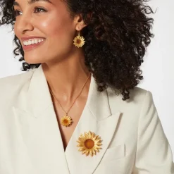 The Met Store Van Gogh Sunflower Brooch