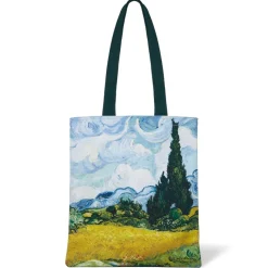 The Met Store Van Gogh Wheat Field with Cypresses Tote