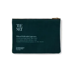 The Met Store Van Gogh Wheat Field with Cypresses Zip Pouch