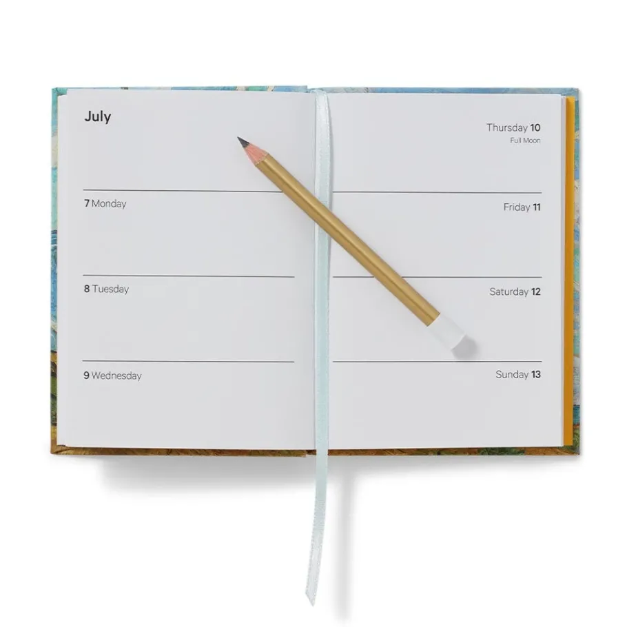 The Met Store Van Gogh Wheat Field with Cypresses Small Pocket Calendar 2025