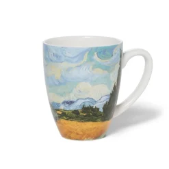 The Met Store Van Gogh Wheat Field with Cypresses Covered Mug with Tea Infuser