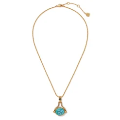 The Met Store Wedjat Eye Scarab Spinning Pendant Necklace