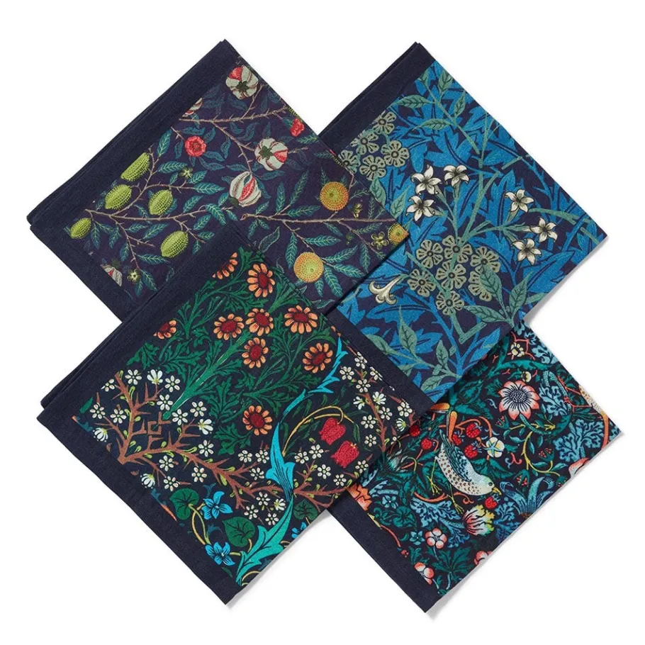 The Met Store William Morris Botanical Print Napkin Set
