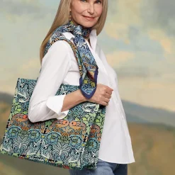 The Met Store William Morris Peacock and Dragon Oversize Structured Tote