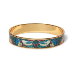 The Met Store William Morris Strawberry Thief Enamel Bangle