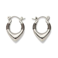 The Met Store Wrapped Chevron Huggie Earrings